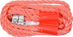 Трос буксировочный плетеный пропиленовый в комплекте с крюками (3500кг) Vorel 82206