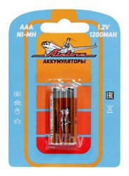 Батарейки AAA HR03 аккумулятор Ni-Mh 1200 mAh 2шт. (AAA-12-02)