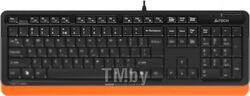 Клавиатура A4Tech Fstyler FK10 USB (черный/оранжевый)
