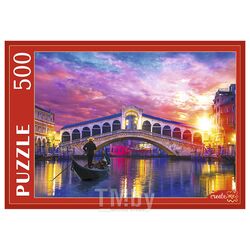 Пазлы 500 элементов Италия вид на мост Риальто Рыжий кот ШТП500-7128
