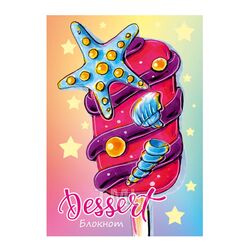 Блокнот А7 48л "Десерты мечты" на склейке Проф-Пресс Б48-7979