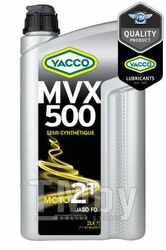 Масло моторное полусинтетическое 2 л - API TC , ISO-L-EGD JASO FD YACCO YACCO MVX 500 2T/2