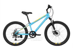 Велосипед STARK Respect 24.1 D 2023 (12, голубой/желтый/белый)