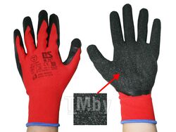 Рабочие перчатки, 13 класс нейлоновые 13 класс с покрытием вспенного латекса маслобензостойкие, для точных слесарных, автотехнических, шиномонтажных работ MYPROTECT L2001