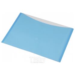 Папка конверт на кнопке А4 " C335" на 2 деления, голубой Panta Plast 0410-0017-03