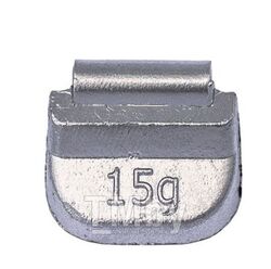 Грузики для стальных дисков (со скобой) 15гр (упак 100шт) CLIPPER CLIP0415