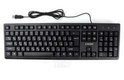 Клавиатура USB USB, кабель 1.85м, 104кл., черная, лазерная гравировка символов, большой Enter Gembird KB-8355U-BL