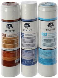 Комплект картриджей для питьевых систем (PS-10, FCFE-10, FCA-10) Unicorn (Комплект картриджей для тройной системы очистки воды)