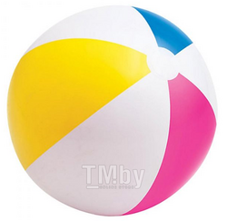 Надувной мяч, 4-х цветный, 61 см, INTEX (от 3 лет)