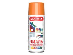 Краска-эмаль аэроз. универсальная оранжевый STARFIX 520мл (2004) (Цвет оранжевый)