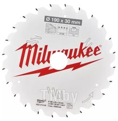 Диск пильный для циркулярок MILWAUKEE 190/30/1,6 Z24ATB 4932471300