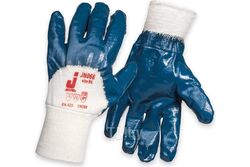 Защ. перчатки c частичным нитриловым покр., подкладка 100% хлопок, цвет синий, XL (12пар.) JETA PRO JN066/XL