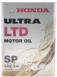 Масло моторное синтетическое 4л - 5W30 Motor Oil ULTRA LTD SP, GF-6 (метал. банка) HONDA 0822899974