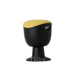 Стул для активного сидения Tulip, пластик черный, ткань желтая Chair Meister