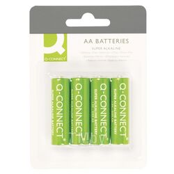 Батарейки алкалиновые 1,5 V LR6 (АА) 4шт. Q-Connect KF00489
