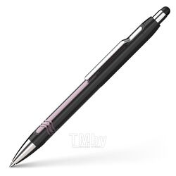Ручка шарик/автомат. "Epsilon Touch" метал., со стилусом, черный/розовый, стерж. синий Schneider 138704