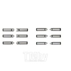 Набор сменных резьбовых вставок 0,4-7,0 мм/64-3,5 TPI для микрометров серии 132, 133, 136, 137 ASIMETO 130-60-0