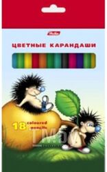 Набор цветных карандашей Hatber Ежики / BKc 18300 (18шт)