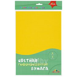 Бумага цветная гофрированная А4 8л. 8цв. упаковка ПЭТ- пакет Апплика С2457-05