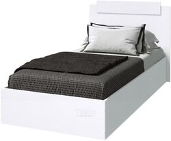 Односпальная кровать МебельЭра Эко 900 (белый гладкий)
