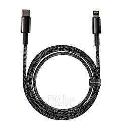 Кабель Baseus Tungsten Gold Fast Charging Data Cable Type-C to iP PD 20W 2m Black (CATLWJ-A01)