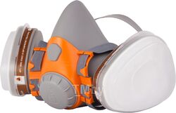 Полумаска 6500Р с фильтрами 5510 А1 с предфильтнрами и с держателями Jeta Safety (комплект) (р-р М, для защиты дыхания (полумаска, фильтры A1 2шт, пре
