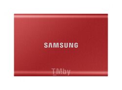 Внешний жесткий диск SAMSUNG 1000Gb Touch SSD T7 1TB [MU-PC1T0R] красный металлик