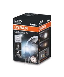 Лампа светодиодная 12V P13W 1,6W PG18.5d-1 LEDRIVING холодный белый свет OSRAM 828DWP