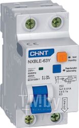 Дифференциальный автомат Chint NXBLE-63Y 1P+N 10A 30mA AС С 4.5kA