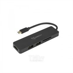 USB-хаб SBOX Type-C - HDMI/USB-3.0/SD+TF-5u1 (ТСА-51)