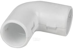 Угол 90 соединительный для трубы 16 мм белый EKF-Plast