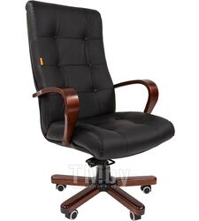 Офисное кресло Chairman 424 WD кожа черная