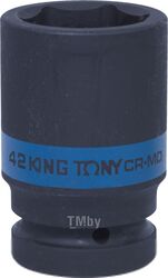 Головка торцевая ударная глубокая шестигранная 1", 42 мм KING TONY 843542M