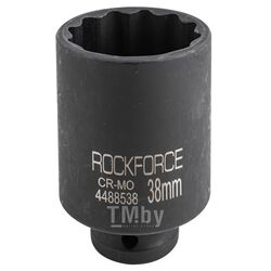 Головка ударная глубокая 38мм (12гр.), 1/2" Rock FORCE RF-4488538