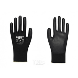 Перчатки HANDY HN-17 JOB PLUS PU, чёрные, размер 9