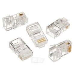 Вилка RJ45 8P8C for solid LAN cable CAT5 Gembird LC-8P8C-001/100