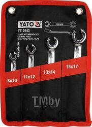 Набор ключей разрезных 8-17мм (4шт) Yato YT-0143