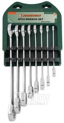 Набор ключей гаечных комбинированных трещоточных в металлическом кейсе или на пластиковом держателе, 10-19 мм, 8 предметов Jonnesway W45108S