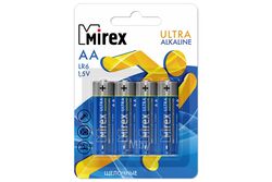 Батарейка AA LR6 Mirex Алкалайн 4 шт. в блистере
