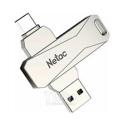 Флеш накопитель 64GB USB 3.0+MicroUSB FlashDrive Netac U381