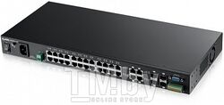 Управляемый коммутатор Metro Gigabit Ethernet 2 уровня, 24 порта 10/100/1000 Мбит/с и 4 порта Gigabit Ethernet совмещенные с SFP-слотами