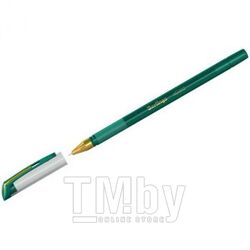 Ручка шариковая "xGold" 0,7мм, зеленая, зеленые чернила, грип Berlingo CBp_07503