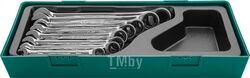 Набор ключей гаечных комбинированных трещоточных в ложементе, 8-19 мм, 8 предметов Jonnesway W45308SP