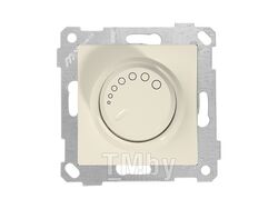 Выключатель поворотный (диммер) (скрытый, без рамки, винт. зажим, 600Вт) кремовый, RITA, MUTLUSAN (220VAC, 60 - 600VA, 50 Hz, IP20)