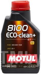 Моторное масло синтетическое MOTUL 5W30 (5L) 8100 ECO-CLEAN+ ACEA C1JASO DL-1Ford WSS M2C 934 B 101584