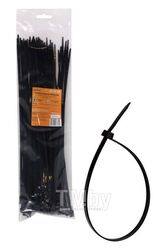 Стяжки (хомуты) кабельные 4,8x350 мм, пластиковые, черные, 100 шт.(ACT-N-28)
