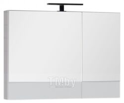Шкаф с зеркалом для ванной Aquanet Нота 90 / 165371 (белый/камерино)