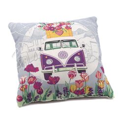 Подушка текстильная декоративная "Автобус" 40*40 см (арт. 4052автобус, код 212811)