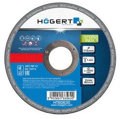 Диск шлифовальный по металлу 125x6,0x22 10шт. HOEGERT HT6D636