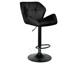 Стул (кресло) барный Kingstyle Berlin GB, основание черное, велюр Seven 035 (черный)